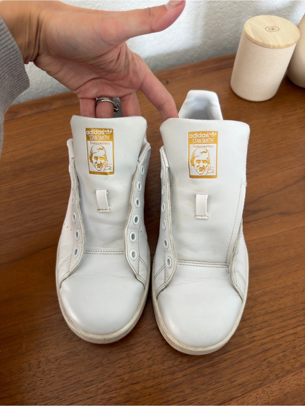 Adidas Stan Smith metallic gold